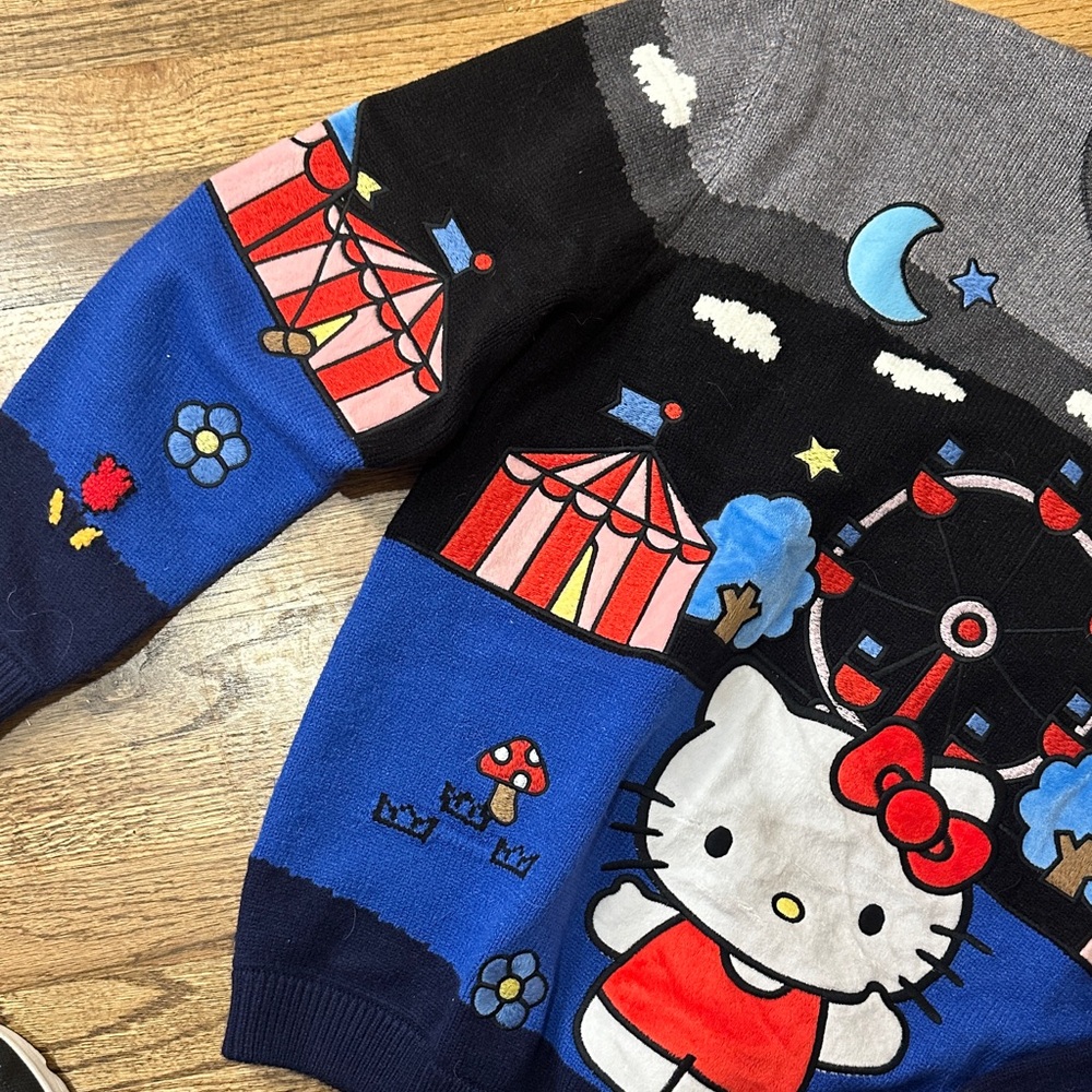 Hypeland Hello Kitty Sweater - Multicolor carnival night size M - Picture 3 of 9